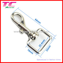 Shiny Silver Square Swivel Eye Snap Haken für Tasche